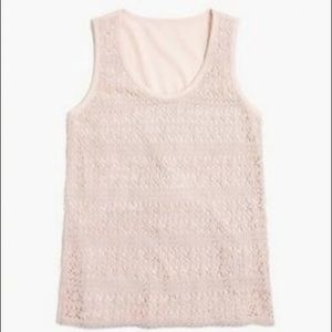 J.Crew - Crotchet Tank Top in Light Pink